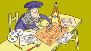Lire la suite à propos de l’article Créa Cinoche Peinture : Léonard de Vinci