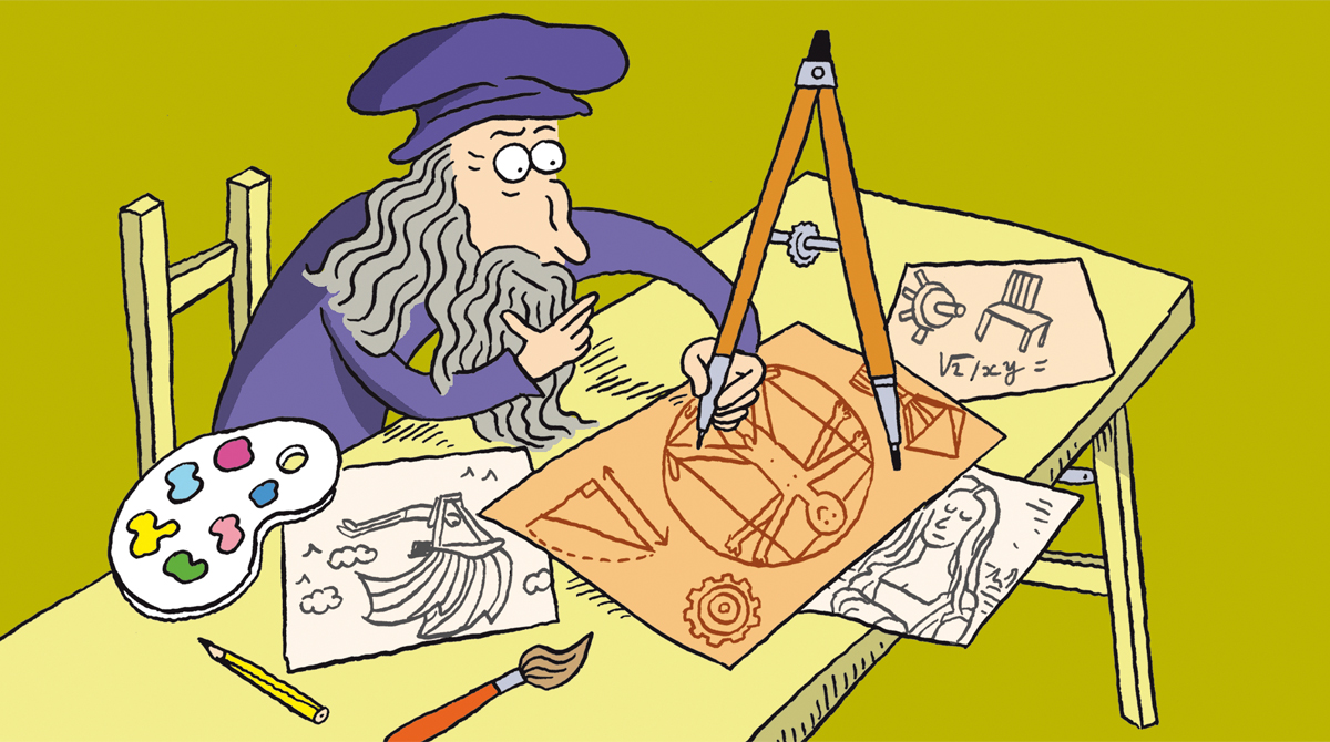 Créa Cinoche Peinture : Léonard de Vinci